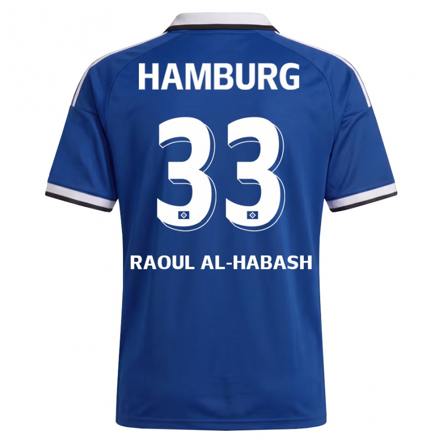 נשים כדורגל Luca Raoul Al-Habash #33 לבן כחול הרחק ג'רזי 2026/27