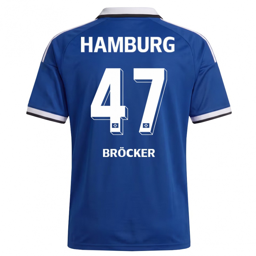 נשים כדורגל Mads Bröcker #47 לבן כחול הרחק ג'רזי 2026/27