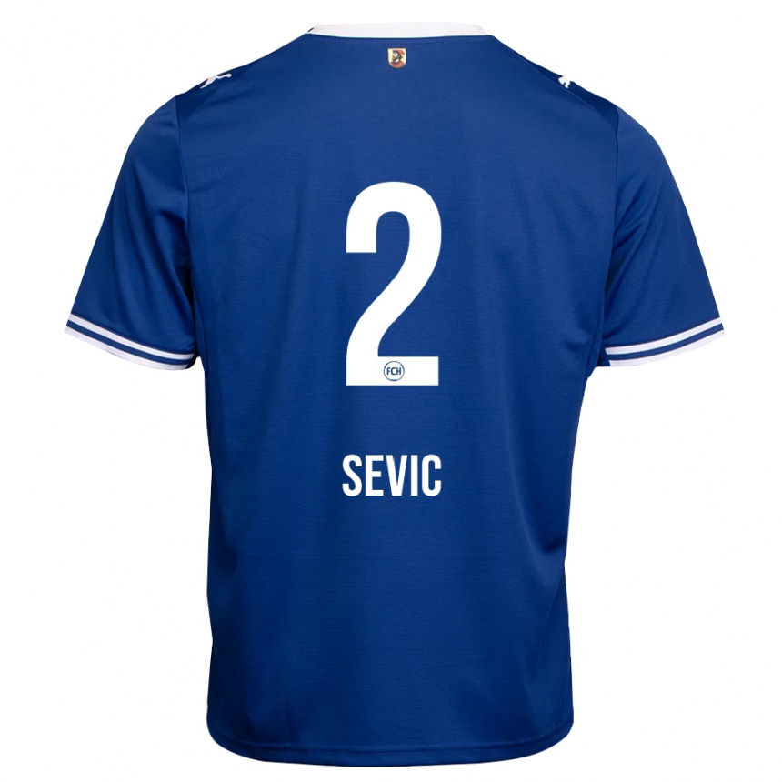 נשים כדורגל Andrej Sevic #2 כחול מלכותי לבן הרחק ג'רזי 2026/27