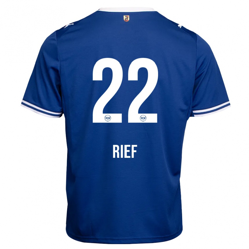 נשים כדורגל Eugen Rief #22 כחול מלכותי לבן הרחק ג'רזי 2026/27