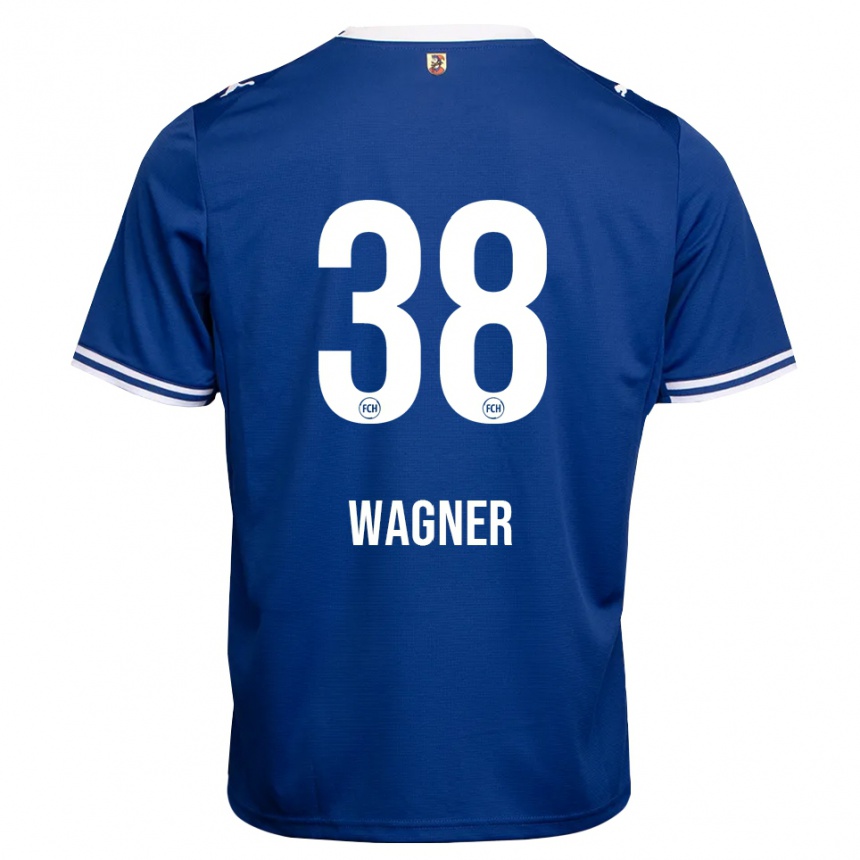 נשים כדורגל Yannik Wagner #38 כחול מלכותי לבן הרחק ג'רזי 2026/27