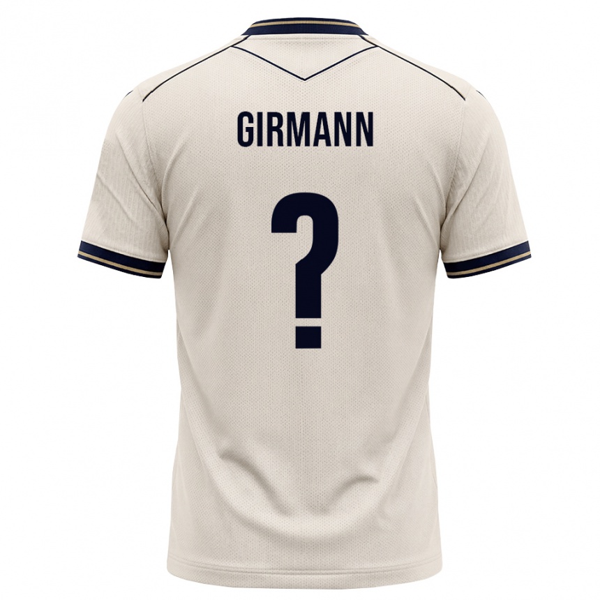 נשים כדורגל David Girmann #0 לבן מבריק כחול דיו הרחק ג'רזי 2026/27