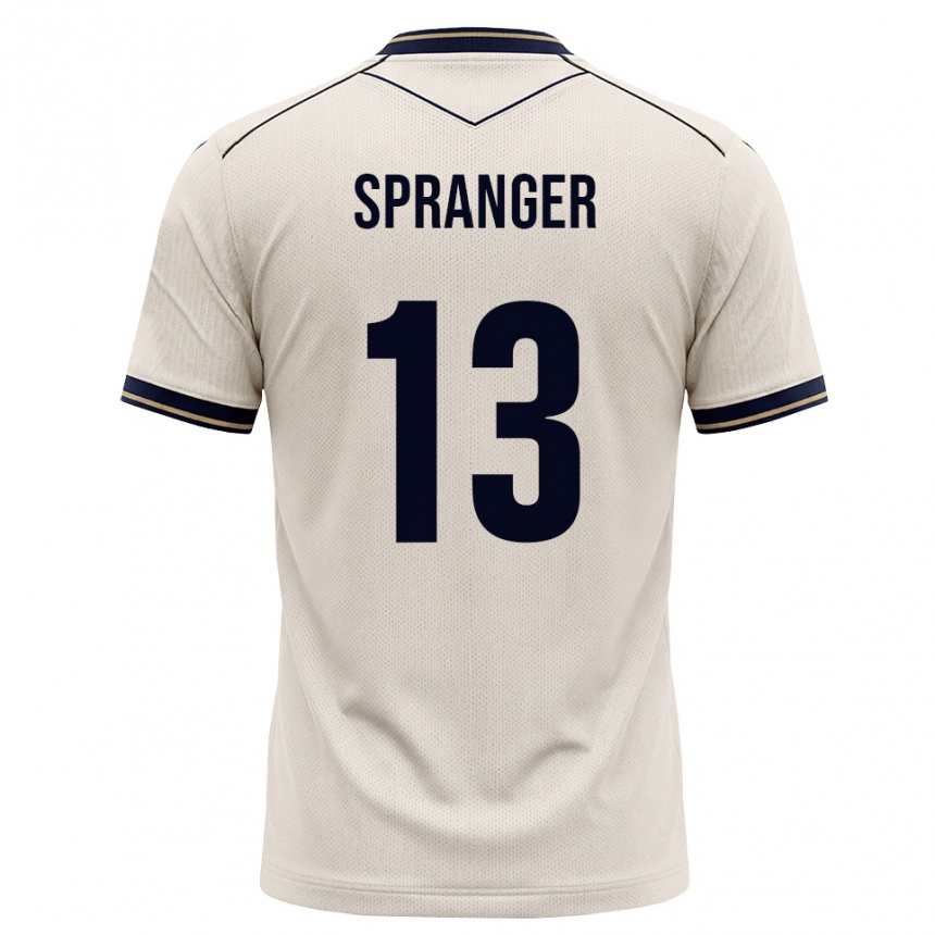 נשים כדורגל Tristan Spranger #13 לבן מבריק כחול דיו הרחק ג'רזי 2026/27