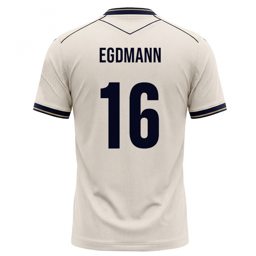 נשים כדורגל Mika Egdmann #16 לבן מבריק כחול דיו הרחק ג'רזי 2026/27