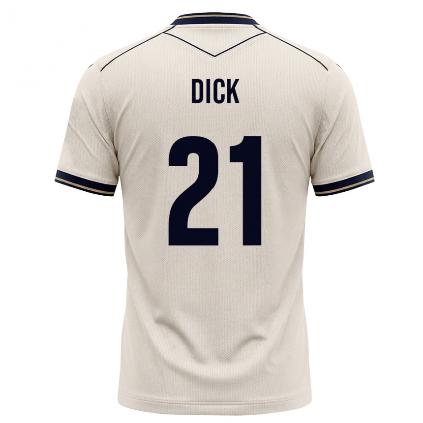 נשים כדורגל Laura Dick #21 לבן מבריק כחול דיו הרחק ג'רזי 2026/27