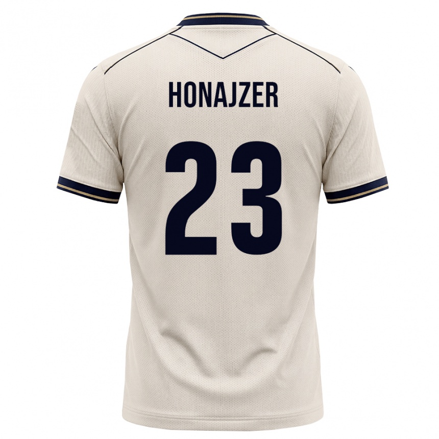נשים כדורגל Alex Honajzer #23 לבן מבריק כחול דיו הרחק ג'רזי 2026/27
