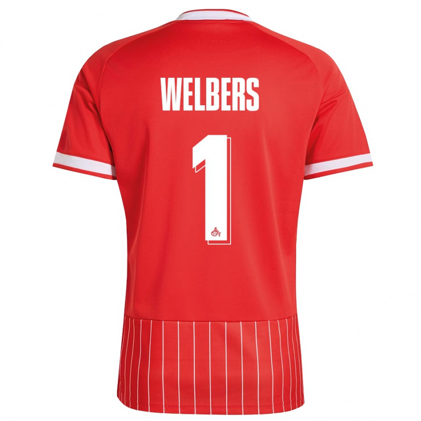 נשים כדורגל Jakob Welbers #1 ירוק אדום לבן הרחק ג'רזי 2026/27