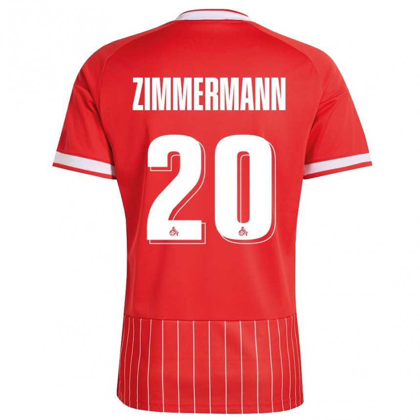 נשים כדורגל Nick Zimmermann #20 ירוק אדום לבן הרחק ג'רזי 2026/27