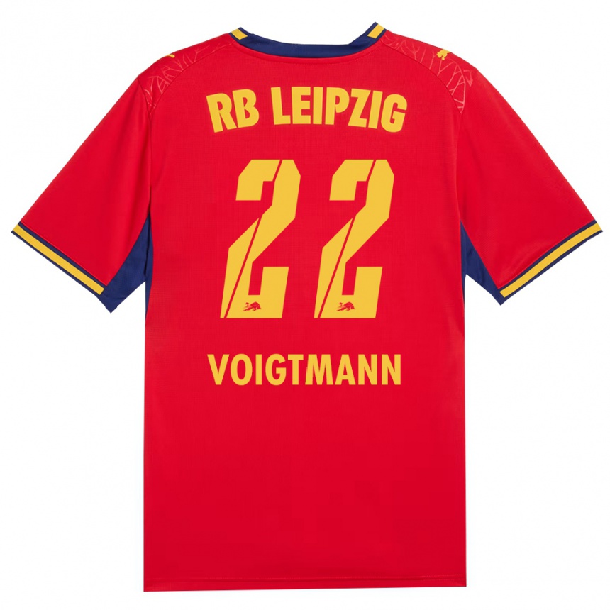 נשים כדורגל Alexander Voigtmann #22 כחול מלכותי צהוב אדום הרחק ג'רזי 2026/27