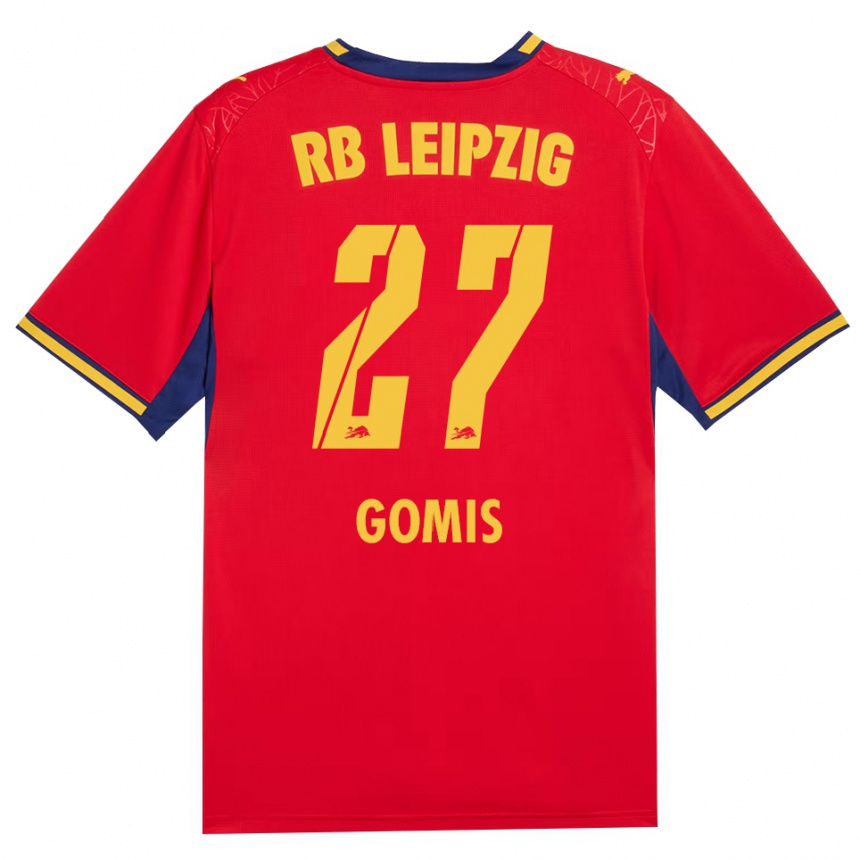 נשים כדורגל Tidiam Gomis #27 כחול מלכותי צהוב אדום הרחק ג'רזי 2026/27