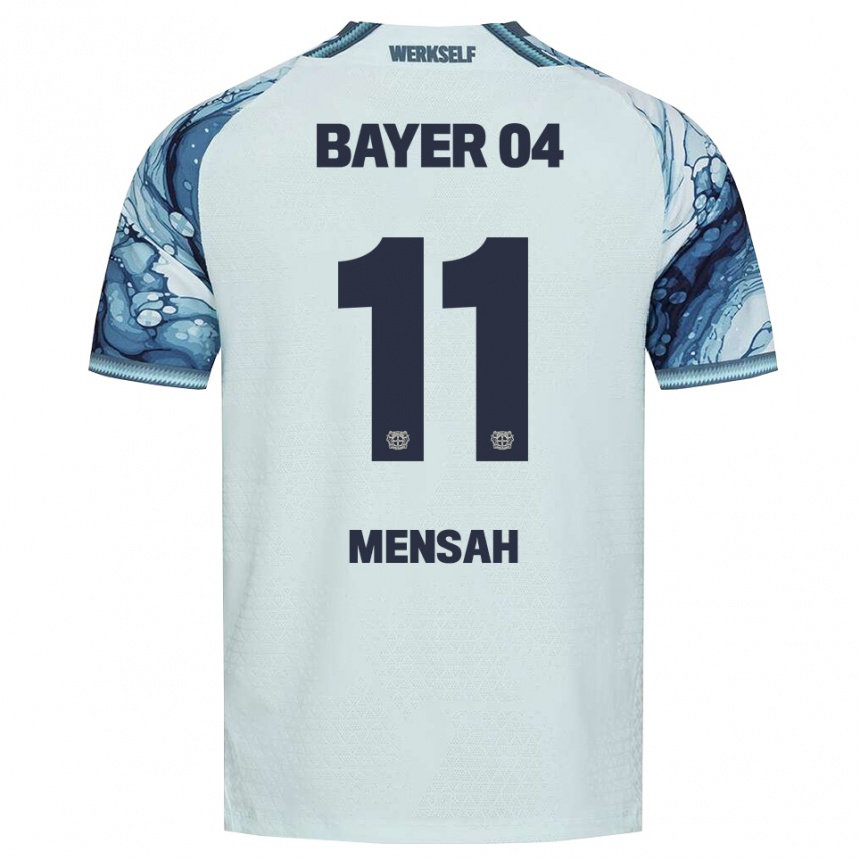 נשים כדורגל Jeremiah Mensah #11 שחור ירוק כהה הרחק ג'רזי 2026/27