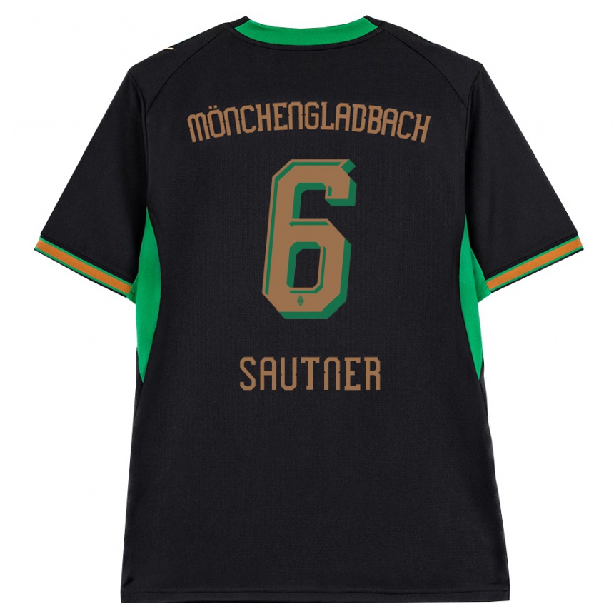 נשים כדורגל Piet Sautner #6 שחור כתום ירוק חום הרחק ג'רזי 2026/27