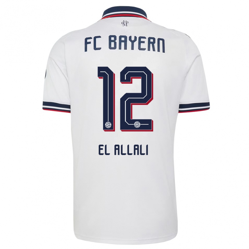 נשים כדורגל Jonas El Allali #12 אפור אדום לבן הרחק ג'רזי 2026/27