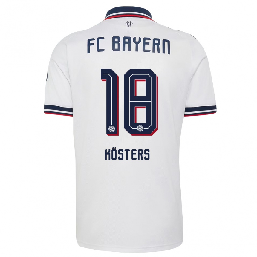 נשים כדורגל Matthias Kösters #18 אפור אדום לבן הרחק ג'רזי 2026/27