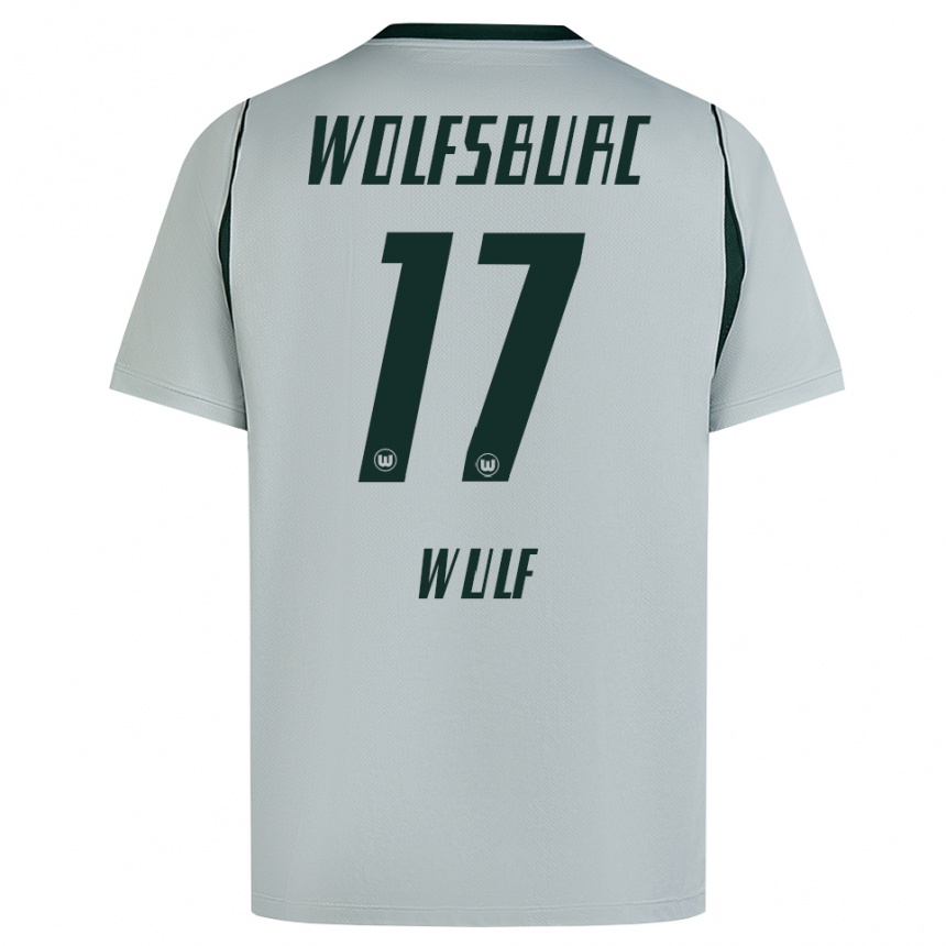 נשים כדורגל Diego Wulf #17 ירוק אפור הרחק ג'רזי 2026/27