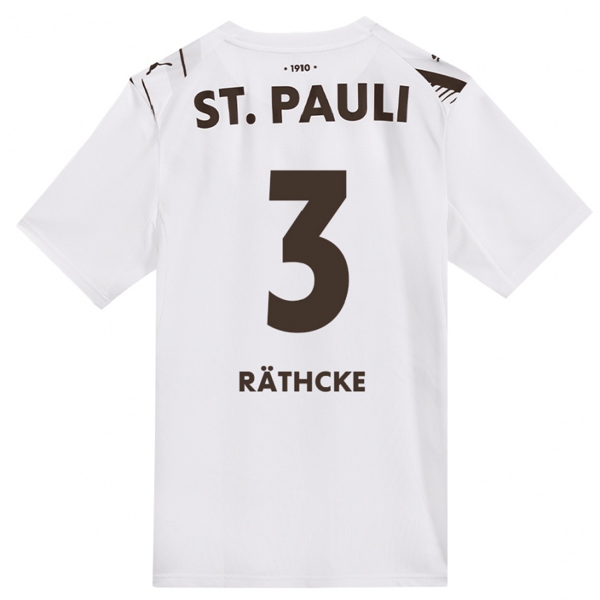 נשים כדורגל Ole Räthcke #3 קפה לבן אדום הרחק ג'רזי 2026/27