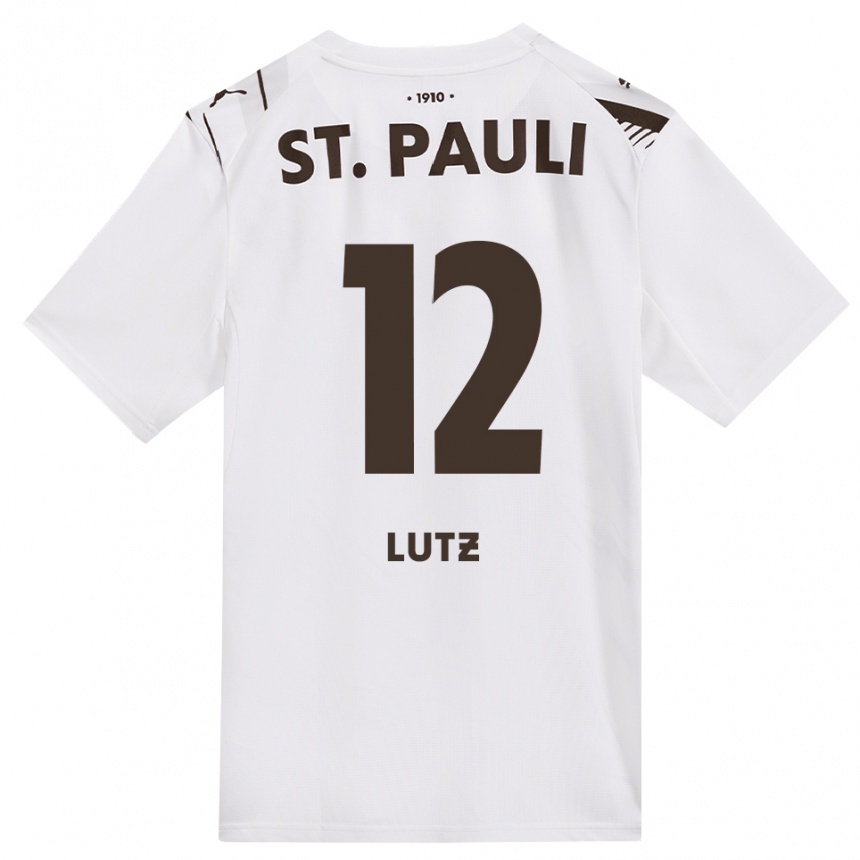 נשים כדורגל Josefin Lutz #12 קפה לבן אדום הרחק ג'רזי 2026/27
