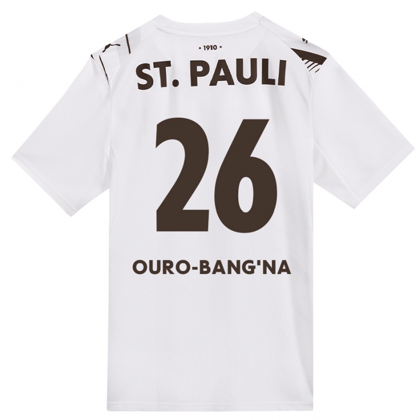 נשים כדורגל Samir Ouro-Bang'na #26 קפה לבן אדום הרחק ג'רזי 2026/27