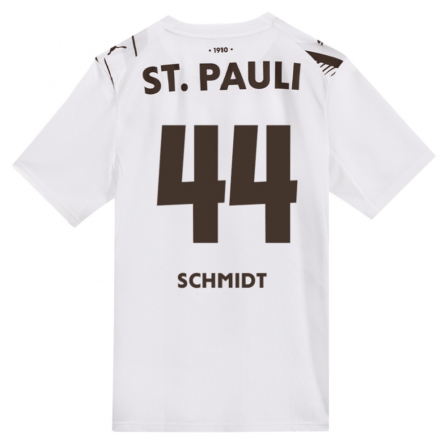 נשים כדורגל Nick Schmidt #44 קפה לבן אדום הרחק ג'רזי 2026/27 נשים כדורגל Nick Schmidt #44 קפה לבן אדום הרחק ג'רזי 2026/27