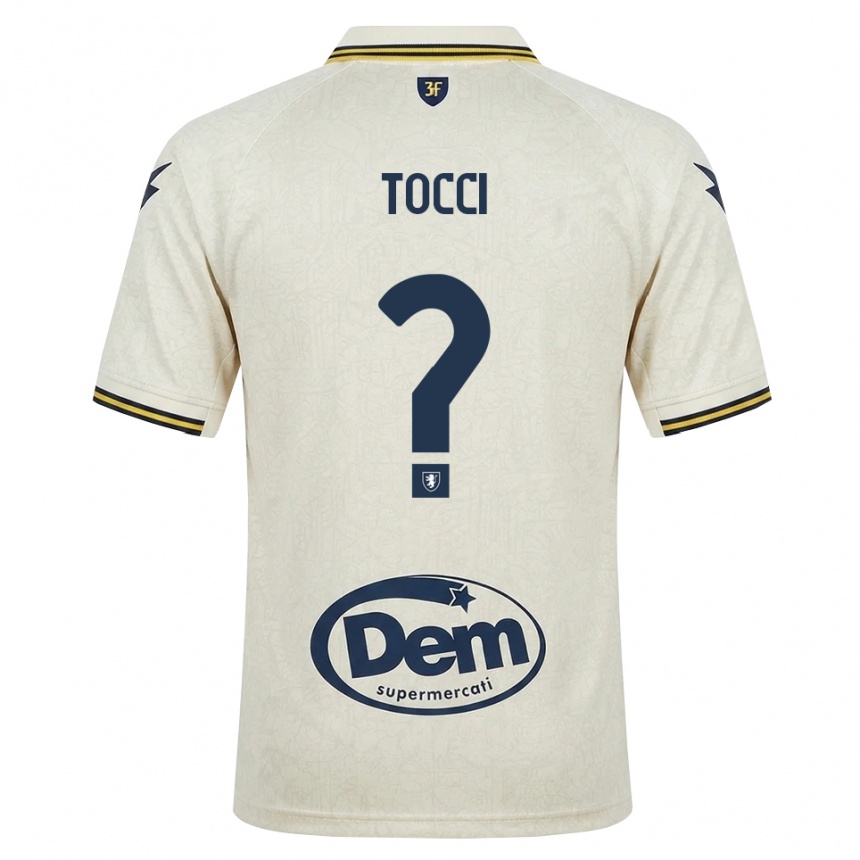 נשים כדורגל Federico Tocci #0 תחרה ישנה צהוב שחור הרחק ג'רזי 2026/27