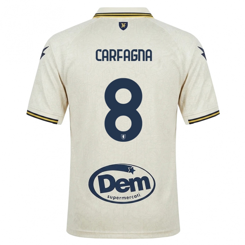 נשים כדורגל Matteo Carfagna #8 תחרה ישנה צהוב שחור הרחק ג'רזי 2026/27 נשים כדורגל Matteo Carfagna #8 תחרה ישנה צהוב שחור הרחק ג'רזי 2026/27