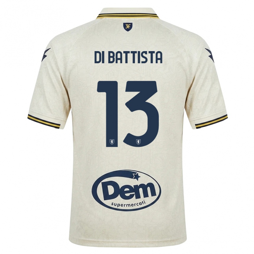 נשים כדורגל Cristiano Di Battista #13 תחרה ישנה צהוב שחור הרחק ג'רזי 2026/27