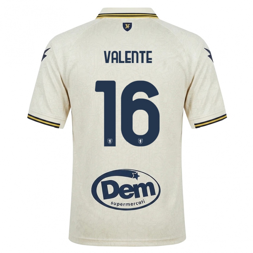נשים כדורגל Gabriele Valente #16 תחרה ישנה צהוב שחור הרחק ג'רזי 2026/27