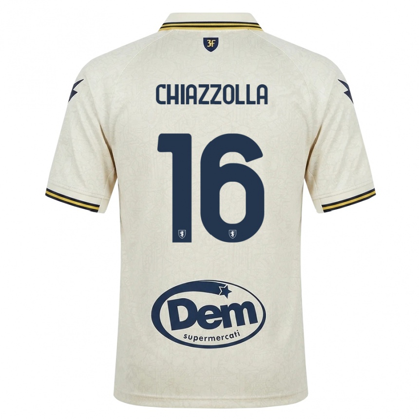 נשים כדורגל Marco Chiazzolla #16 תחרה ישנה צהוב שחור הרחק ג'רזי 2026/27