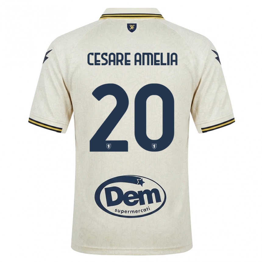 נשים כדורגל Giulio Cesare Amelia #20 תחרה ישנה צהוב שחור הרחק ג'רזי 2026/27