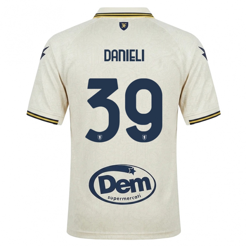נשים כדורגל Alessio Danieli #39 תחרה ישנה צהוב שחור הרחק ג'רזי 2026/27