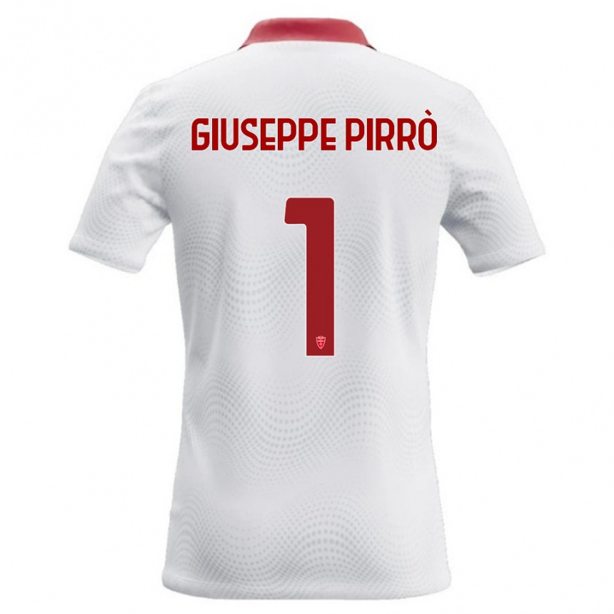 נשים כדורגל Marco Giuseppe Pirrò #1 לבן אדום הרחק ג'רזי 2026/27