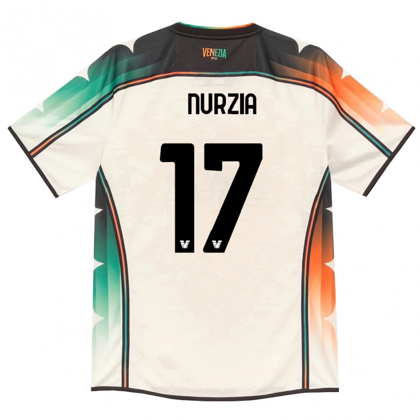 נשים כדורגל Martina Nurzia #17 תחרה ישנה כתום ירוק הרחק ג'רזי 2026/27