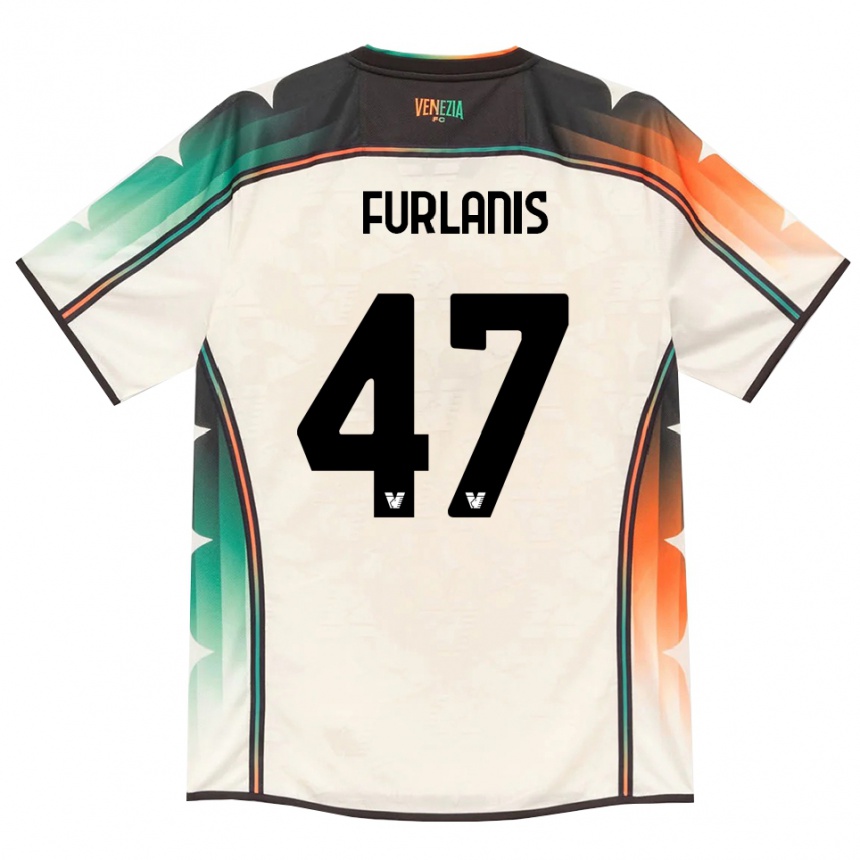 נשים כדורגל Giorgia Furlanis #47 תחרה ישנה כתום ירוק הרחק ג'רזי 2026/27
