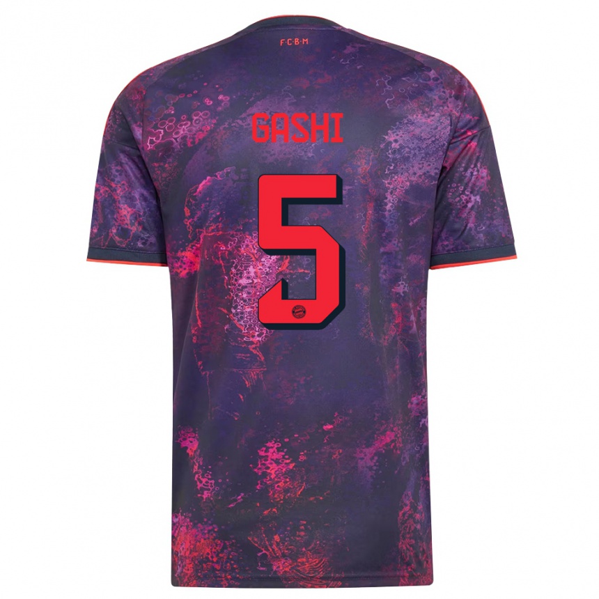 נשים כדורגל Afrim Gashi #5 סגול אדום ג'רזי קיט שלישי 2026/27
