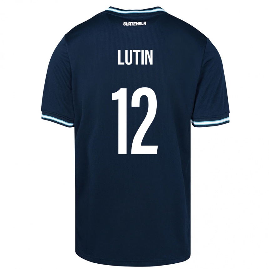 נשים כדורגל גואטמלה John L Ut ב #12 כְּחוֹל הרחק ג'רזי 24-26