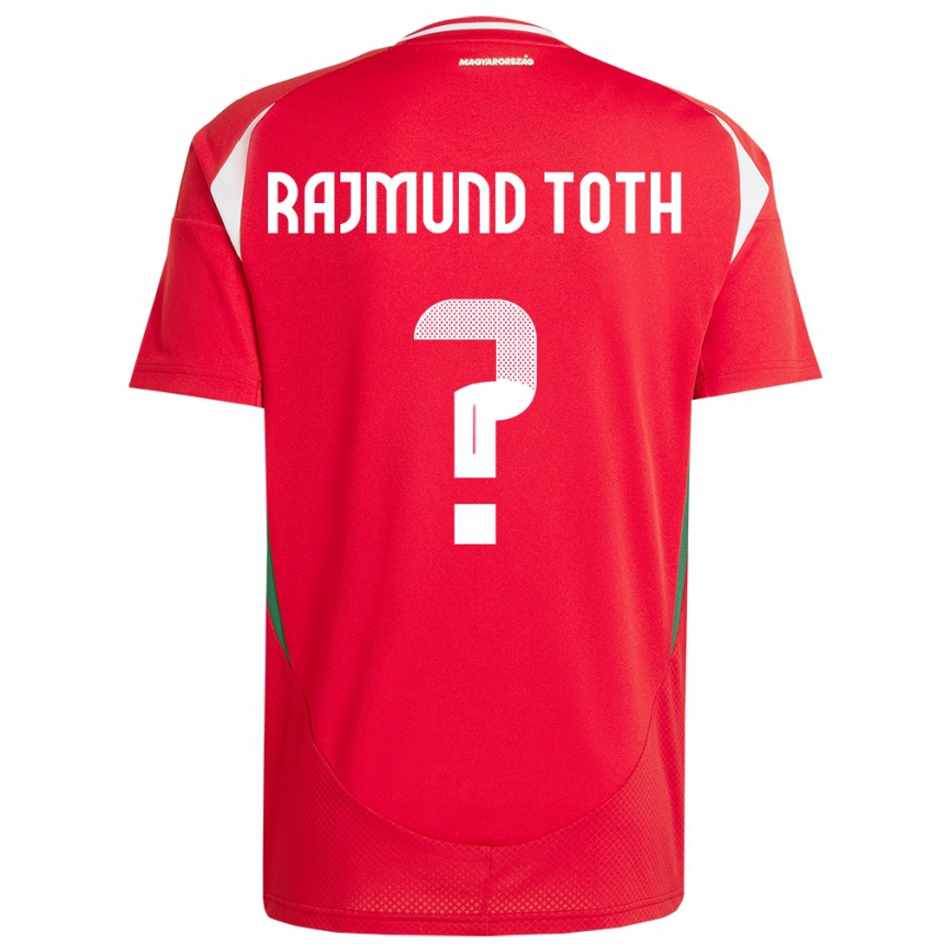 ילדים כדורגל הונגריה Rajmund Tóth #0 אָדוֹם ג'רזי ביתית 24-26