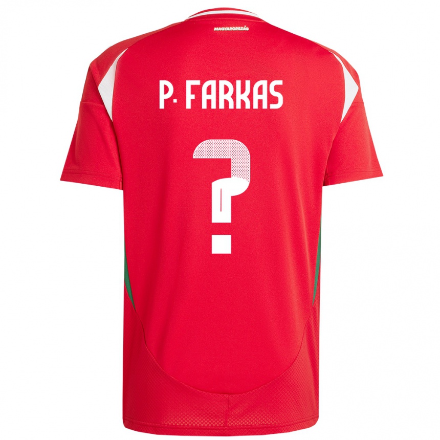 ילדים כדורגל הונגריה Patrik Farkas #0 אָדוֹם ג'רזי ביתית 24-26