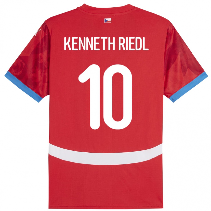 ילדים כדורגל צ'כיה Victor Kenneth Riedl #10 אָדוֹם ג'רזי ביתית 24-26