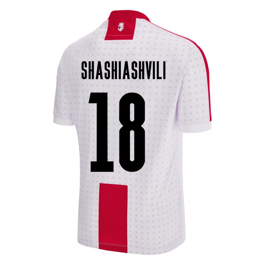 ילדים כדורגל גאורגיה Luka Shashiashvili #18 לבן ג'רזי ביתית 24-26