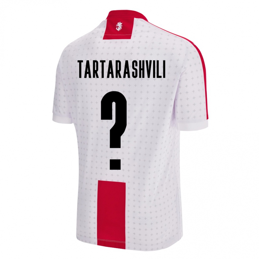 ילדים כדורגל גאורגיה Saba Tartarashvili #0 לבן ג'רזי ביתית 24-26