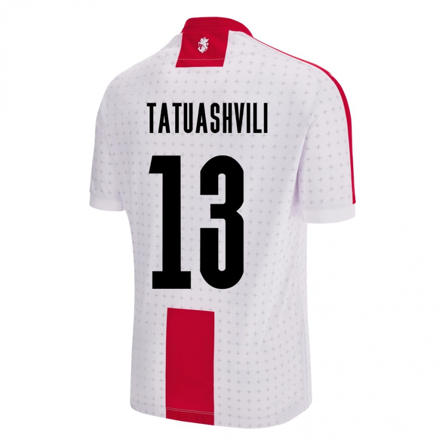 ילדים כדורגל גאורגיה Tamar Tatuashvili #13 לבן ג'רזי ביתית 24-26
