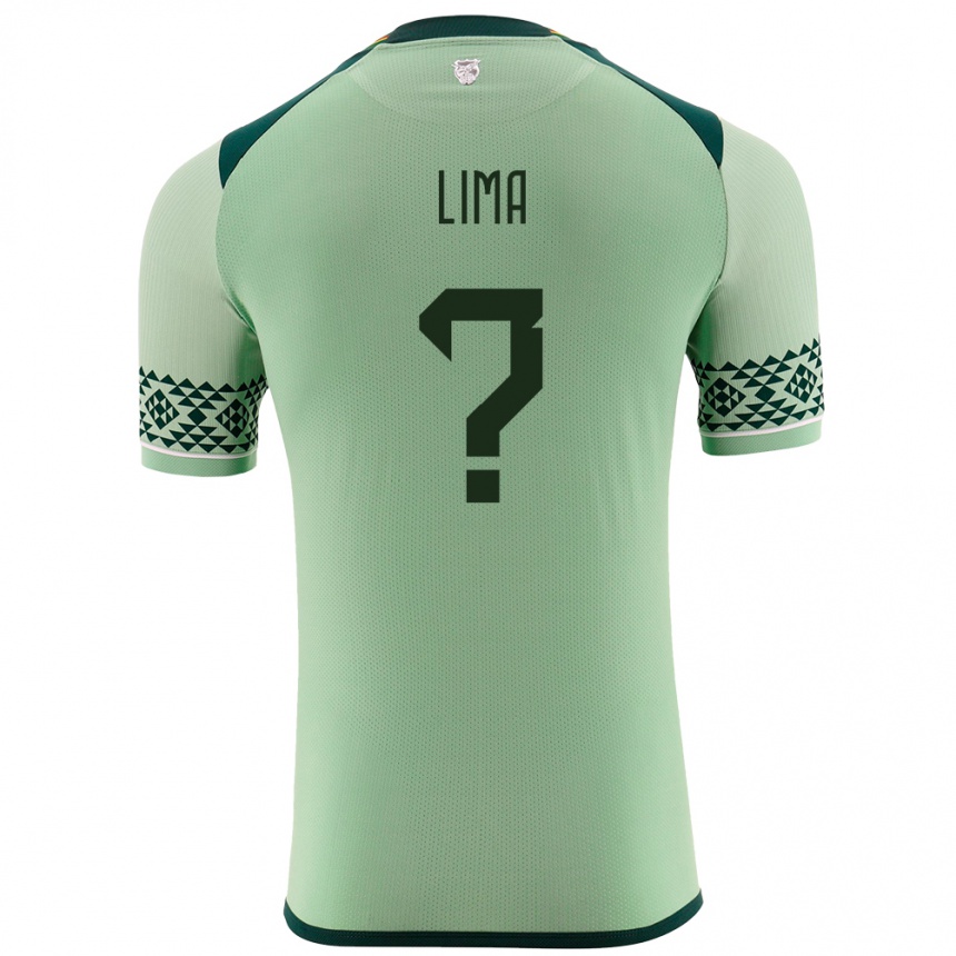 ילדים כדורגל בוליביה Rai Lima #0 ירוק בהיר ג'רזי ביתית 24-26