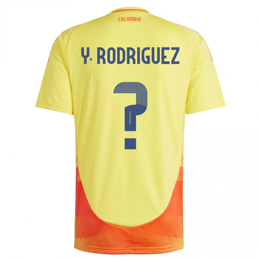 ילדים כדורגל קולומביה Yefrei Rodríguez #0 צהוב ג'רזי ביתית 24-26