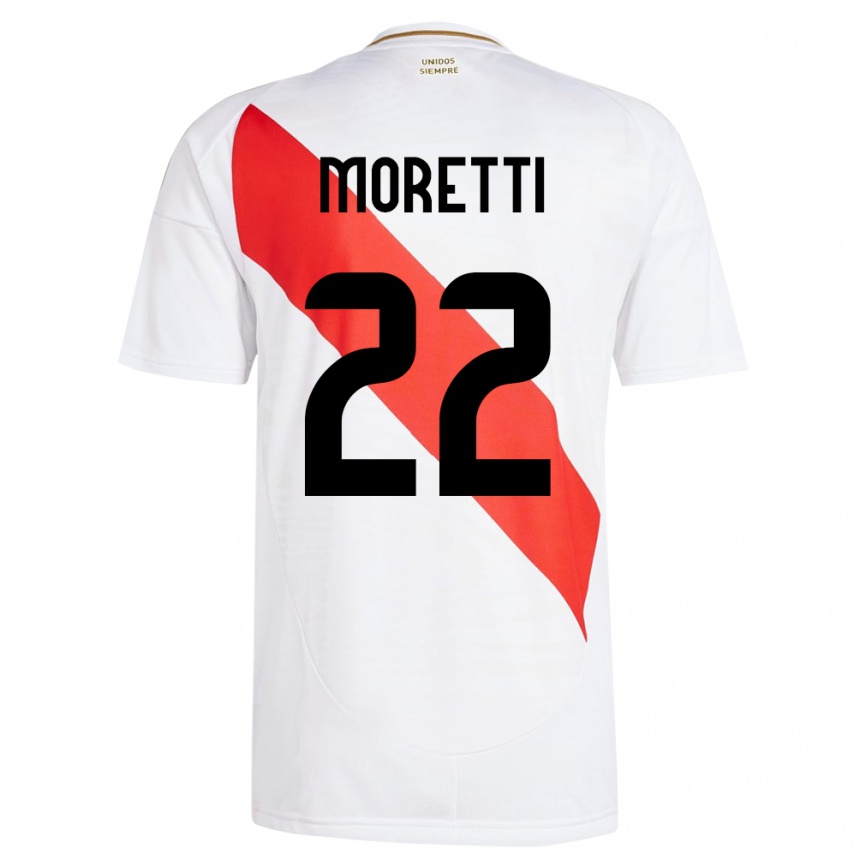 ילדים כדורגל פרו Jair Moretti #22 לבן ג'רזי ביתית 24-26