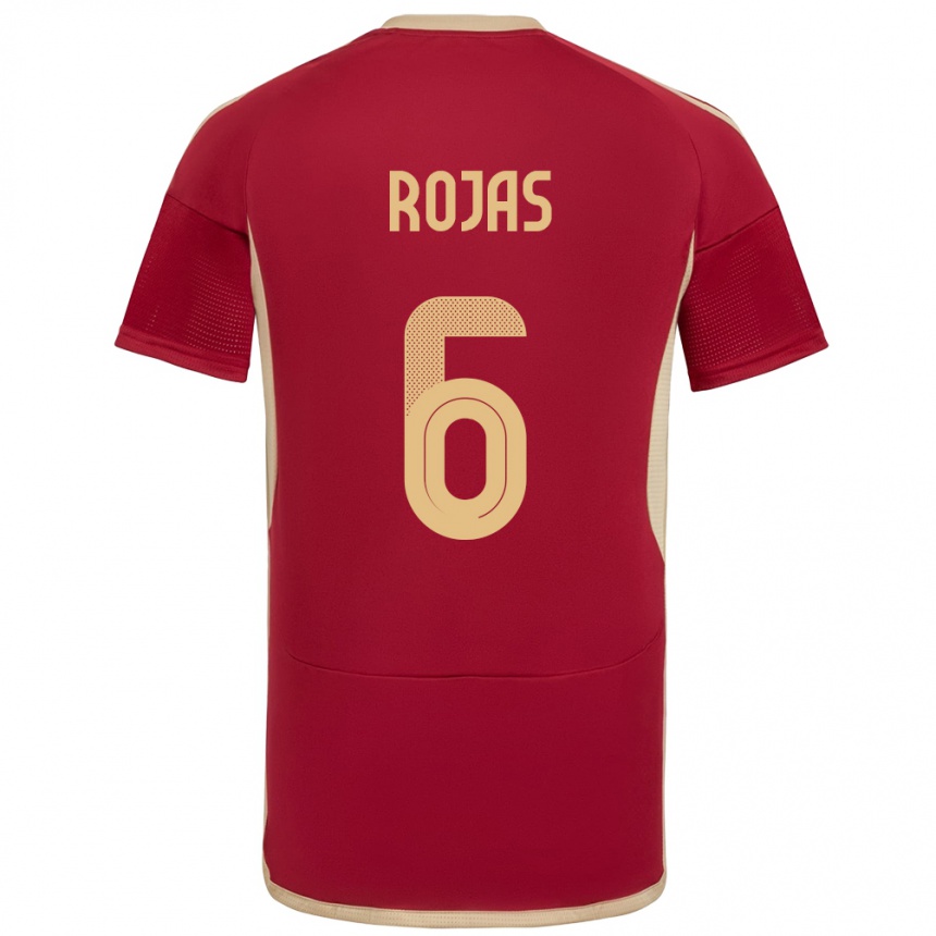 ילדים כדורגל ונצואלה Carlos Rojas #6 בורדו ג'רזי ביתית 24-26