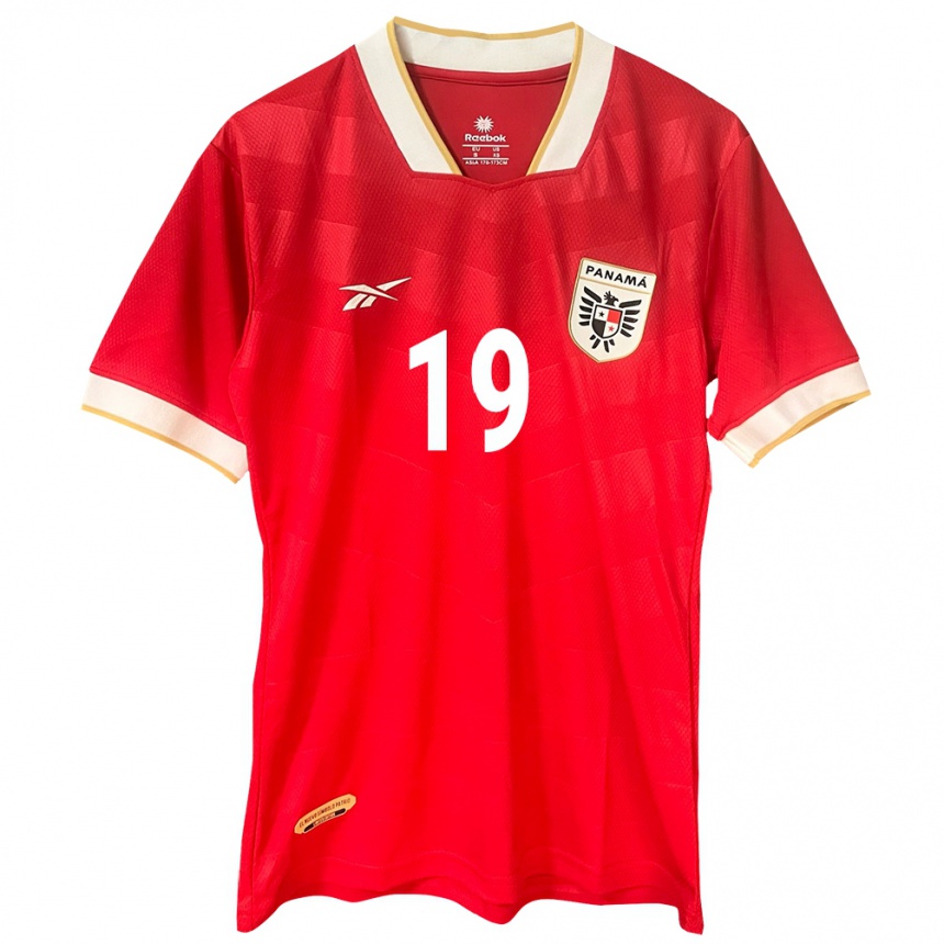 ילדים כדורגל פנמה Yarelis Palacio #19 אָדוֹם ג'רזי ביתית 24-26