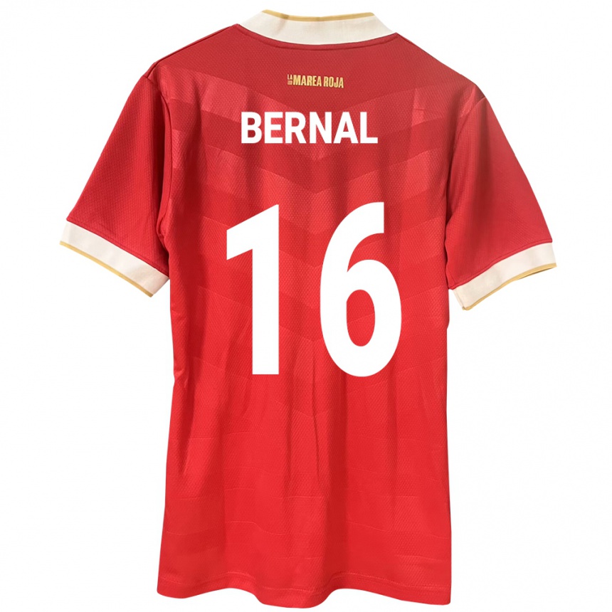 ילדים כדורגל פנמה José Bernal #16 אָדוֹם ג'רזי ביתית 24-26