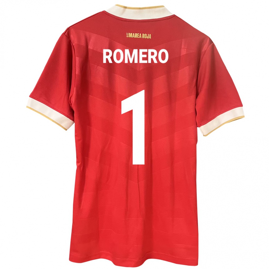 ילדים כדורגל פנמה Manuel Romero #1 אָדוֹם ג'רזי ביתית 24-26