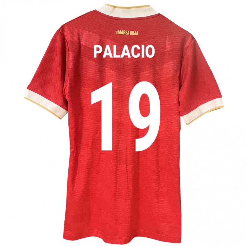 ילדים כדורגל פנמה Yarelis Palacio #19 אָדוֹם ג'רזי ביתית 24-26