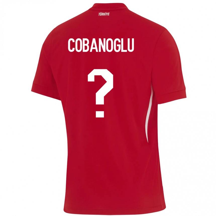 ילדים כדורגל טורקיה Ahmet Çobanoğlu #0 אָדוֹם הרחק ג'רזי 24-26